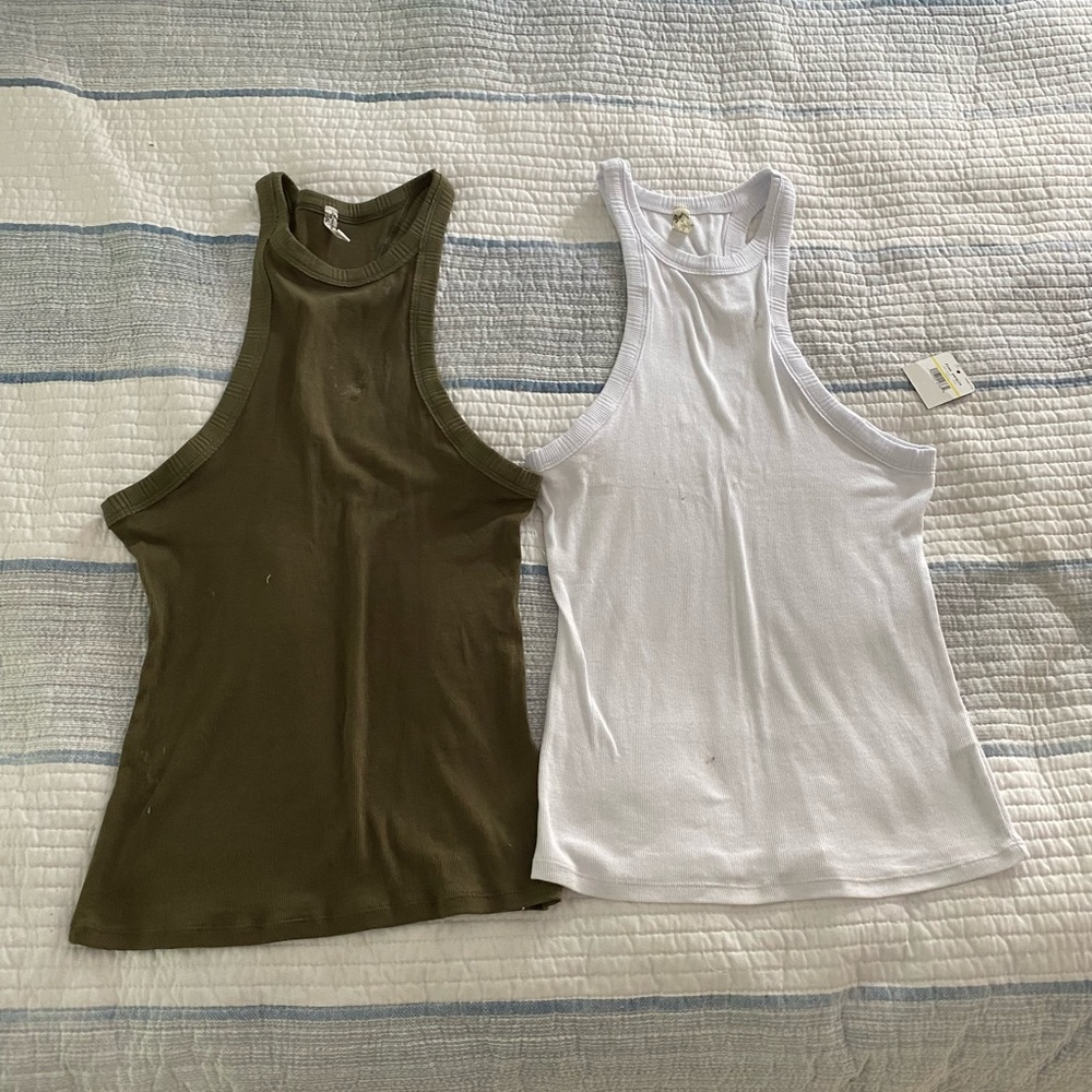 Free People Ribbed Tank Tops